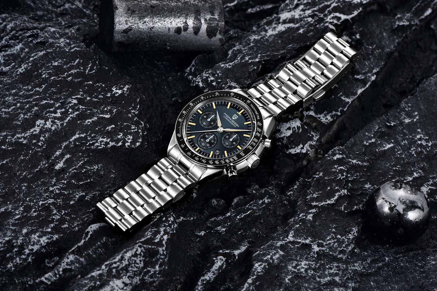 PAGANI DESIGN 2026 New CK2988 Moon Watches Retro Top Luxury Quartz Watch For Men Sapphire glass Speed Chronograph Wristwatch Men