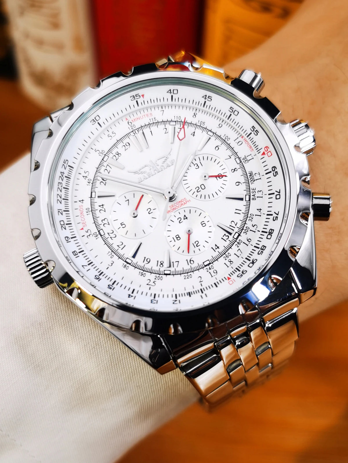 JARAGAR 212 Mechanické automatické pánské hodinky, módní, business, luxusní, s týdenním kalendářem, prémiový dárek pro muže, Reloj Hombre
