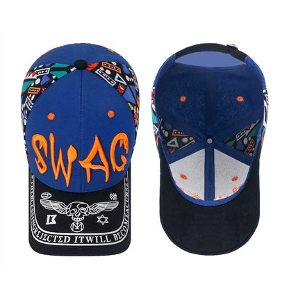 Nuovo cappellino da baseball casual alla moda con ricamo e stampa lettering, protezione solare per esterni