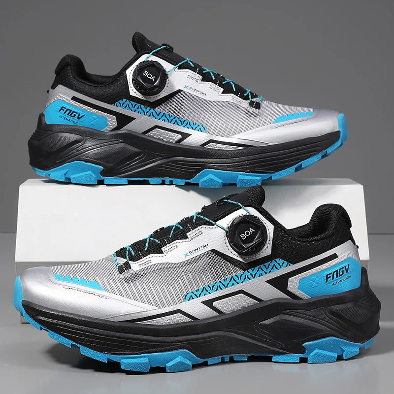 Mens Running Shoes Outdoor Mesh Breathe Mountain Off Road Climbing Shoes Wear Resistant Cosy Fashion Sneakers for Men