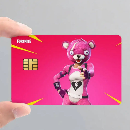 Cuddle Team Leader Fortnite -pelikorttitarrat pankkikortin suojakalvoksi, vedenpitävä suojatarra, yllätyslahja