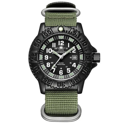 ADDIESDIVE 2023 Men's Sports Watch Military Sports Luxury Rotating Bezel Luminous Watch Nylon Strap 50m Waterproof Quartz Watch