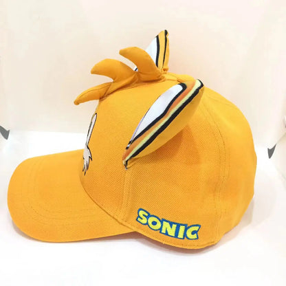 Baseballová čiapka Shadow the Hedgehog 3D pre dospelých a deti s potlačou Sonic, Amy, Tails a Knuckles, s plochým okrajom a klobúkom typu „ducktongue“, darčeky