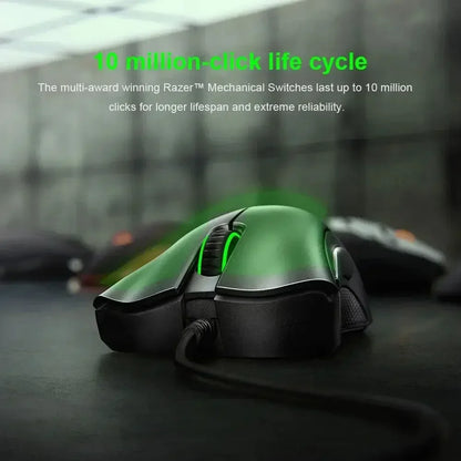Razer nytårsgave Thunder Snake Viper Mini kablet e-sport-gamingmus til computer og laptop med RGB-lys, til små hænder