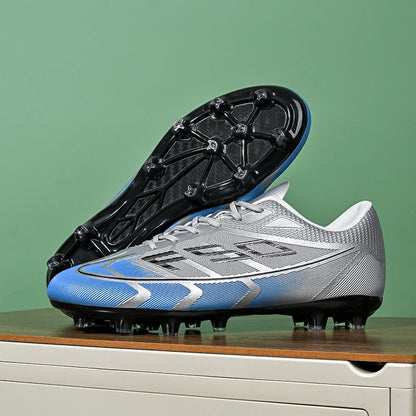 Nouvelles chaussures de football pour hommes, chaussures de sport respirantes, chaussures de football d'extérieur antidérapantes, chaussures de futsal de haute qualité, haute tige, ultralégères, pour les matchs