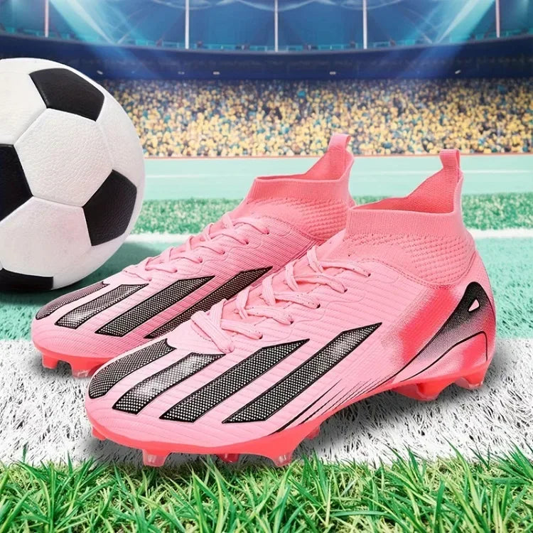 Men New TF Football Boots Sneakers Society Turf Grass Ultralight Male Soccer Shoes Comfortable Ankle Football Shoes Futsal Fast