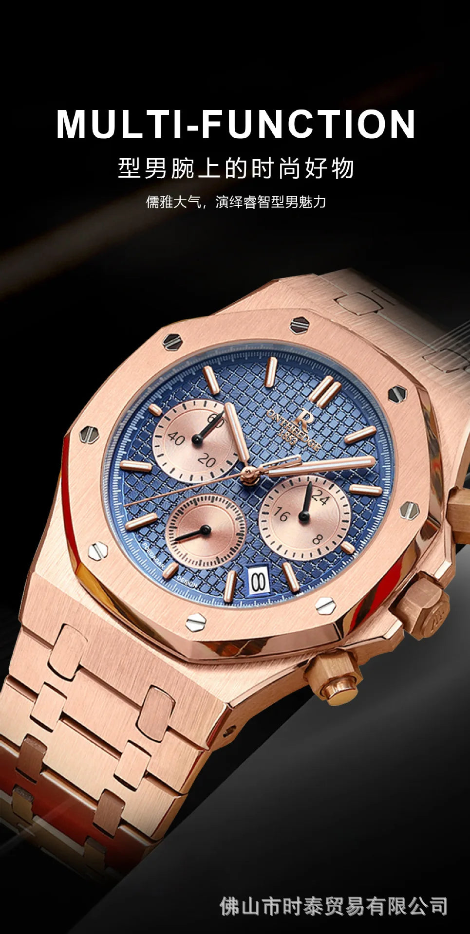 The brand's luxury men's watch new waterproof luminous luxury watch is a hot seller