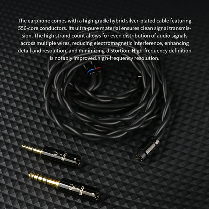 CVJ X R2E3 Medusa  Dynamic Driver In-Ear Earphone Dual Layer Acoustic Design Venting System Perfect for Audiophiles Unleash