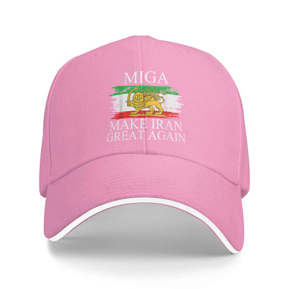 «Make Iran Great Again» Έμβλημα του Ιράν MIGA Δώρο Καπέλο Μπέιζμπολ Sun Καλοκαιρινό Unisex Καπέλο Trucker Καπέλα Μπέιζμπολ