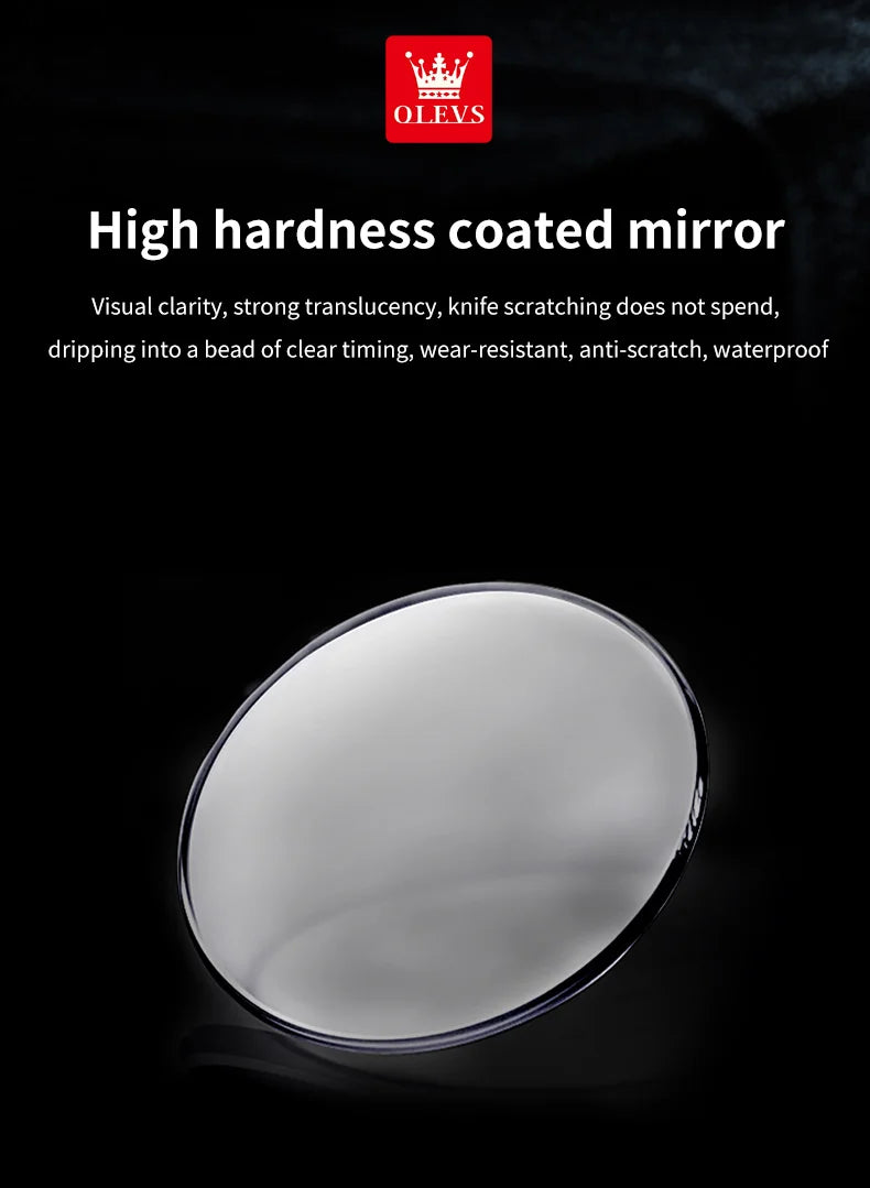 OLEVS Original Men's Fully Automatic Mechanical Watch Stainless Steel Calendar Week Men's Luminous Waterproof Business Watch