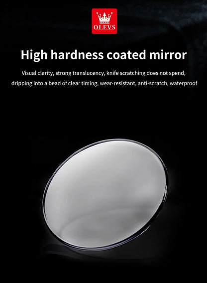OLEVS Original Men's Fully Automatic Mechanical Watch Stainless Steel Calendar Week Men's Luminous Waterproof Business Watch