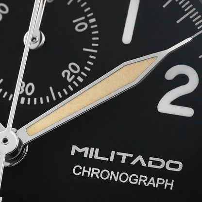 Militado VK61 VK67 Quarz-Chronographenuhr 39mm 316L-Edelstahlgehäuse 3 Zifferblätter wasserdicht 100M Multifunktions-Militäruhr