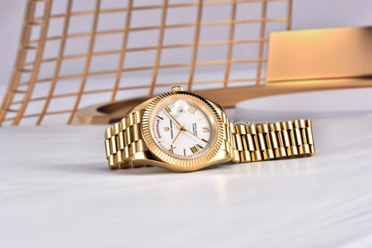 PAGANI DESIGN Men's Watches DD40 Gold White Luxury Automatic Watch Men Japan Movt Date Week Mechanical Watches For Men 2026 New