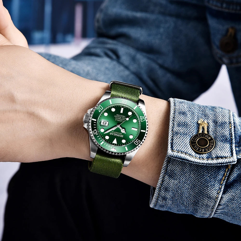 New PAGANI DESIGN Diving Automatic Mechanical Watch Luxury Sports Waterproof Watch Stainless Steel Sapphire Luminous Watch for Men
