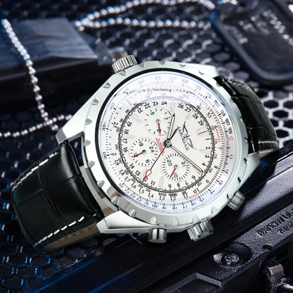 JARAGAR 212 Mechanické automatické pánské hodinky, módní, business, luxusní, s týdenním kalendářem, prémiový dárek pro muže, Reloj Hombre