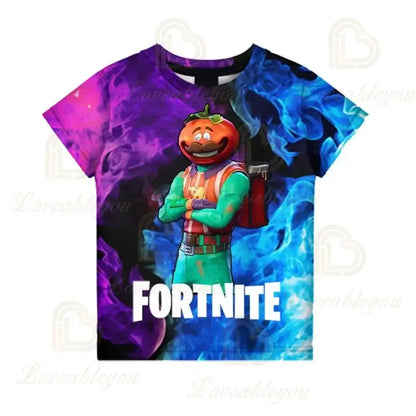 Fortnite Victory Game 3D T-shirt Babys Clothing Harajuku Tshirt Children Cute Kids  Battle Royale Hero Tops Boys Girls