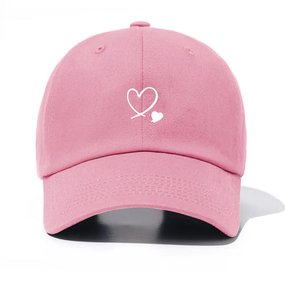 1 Piece Hearts Print Baseball Cap For Men & Women, Classic Casual Stylish, Perfect Gift For Families And Friends
