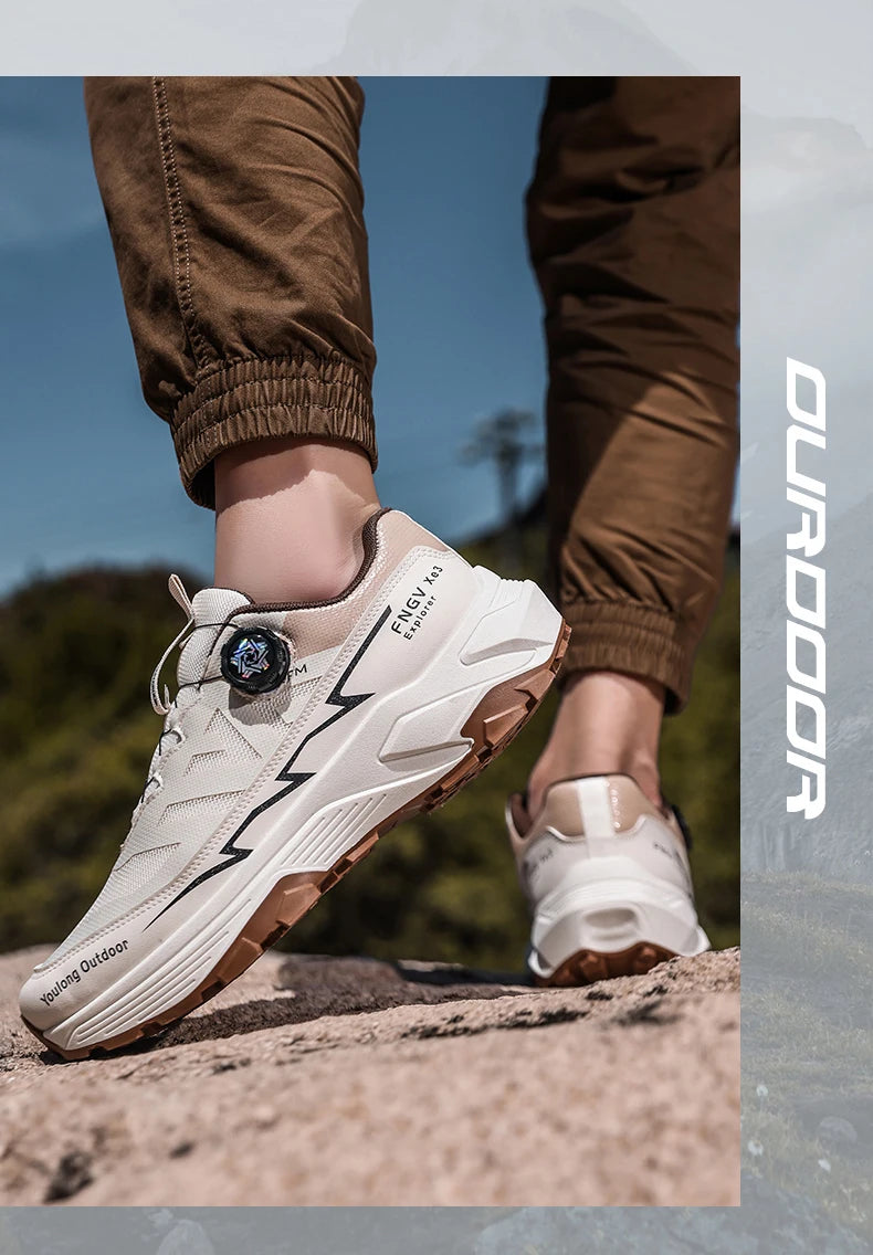 Herren-Sneaker Casual Outdoor rutschfest stoßdämpfend vielseitig Offroad-Wanderschuhe bequeme Laufschuhe für Herren mit weicher Sohle