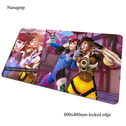 Overwatch mouse pad 80x40cm gaming mousepad game Halloween Gift large mouse pad gamer computer desk big mat notebook mousemat PC
