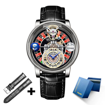 PINDU Upgraded Version Pindu Russian Roulette Celestial Series Quartz Watch Men's Astronomical Casino Las Vegas Men's Watch