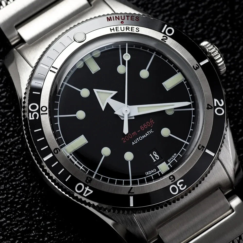 IX&DAO IPOSE Watch 5303 ETA-2824 Movement Automatic Mechanical GMT Sport Retro Diving Casual Dress 200m Waterproof Men Watches