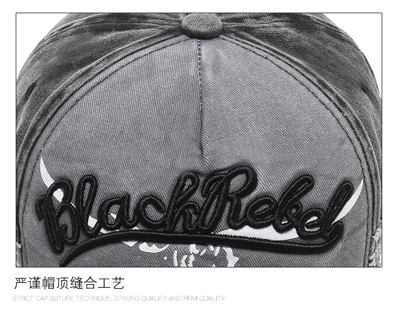 Czapka baseballowa z haftowaną literą „B” w stylu vintage, czapka przeciwsłoneczna w stylu retro dla mężczyzn i kobiet, czapka z daszkiem w stylu hip-hopowym