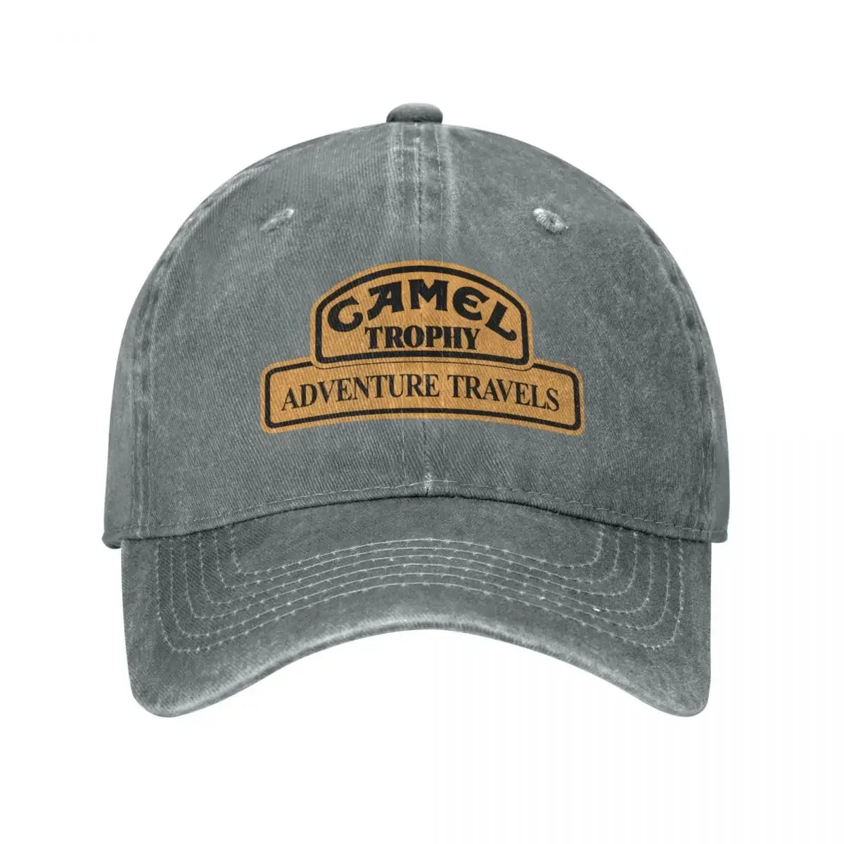Retro bejzbalová čiapka Camel Trophy Racing pre mužov a ženy, v štýle „distressed“ z džínsoviny, s patentným zapínaním, outdoorová letná čiapka bez pevnej konštrukcie, mäkká čiapka