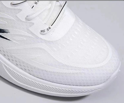 Baskets d'été pour hommes, chaussures de course respirantes en maille, à lacets, résistantes à l'usure, à plateforme, confortables, à semelle souple