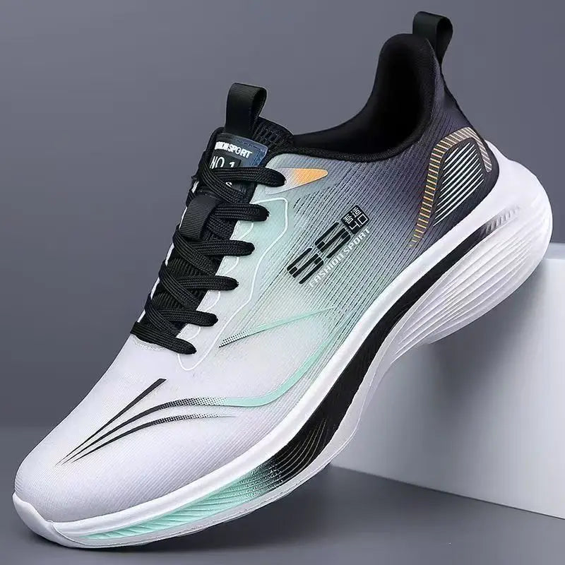 Breathable Mesh Men's Lightweight Casual Sneakers Non-Slip Soft Sole Running Shoes for Spring and Summer