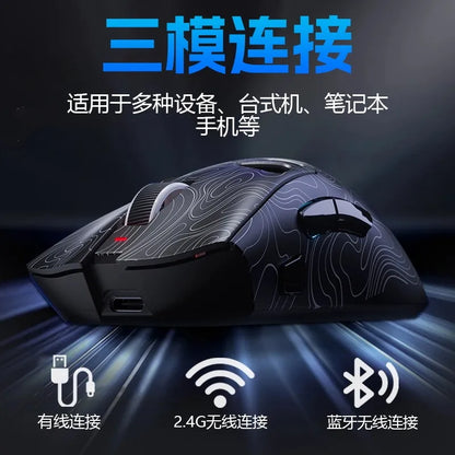 AULA SC620 Wireless 3-Mode Mouse Bluetooth Hollow Lightweight RGB Gaming Mouse for FPS Esports, Office & Daily Use for PC Laptop