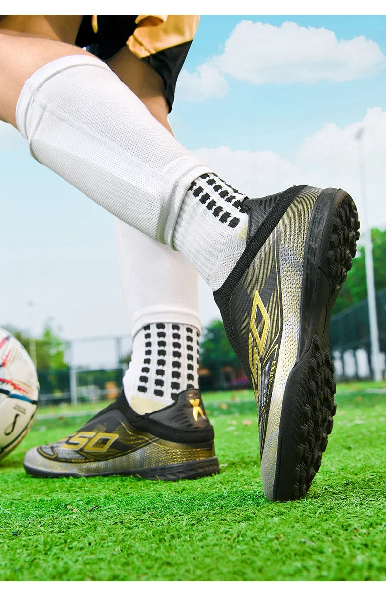 Men's New Indoor TF Football Boots High Quality Training Original Male Breathable Non-Slip Soccer Shoes Turf Futsal Football Shoes