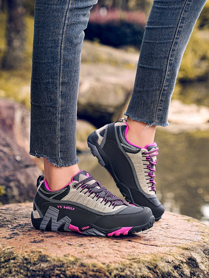 Outdoor-Liebhaber-Trekkingschuhe für Herren, wasserdichte Wanderschuhe, Bergstiefel aus echtem Leder, Woodland-Jagd- und taktische Schuhe