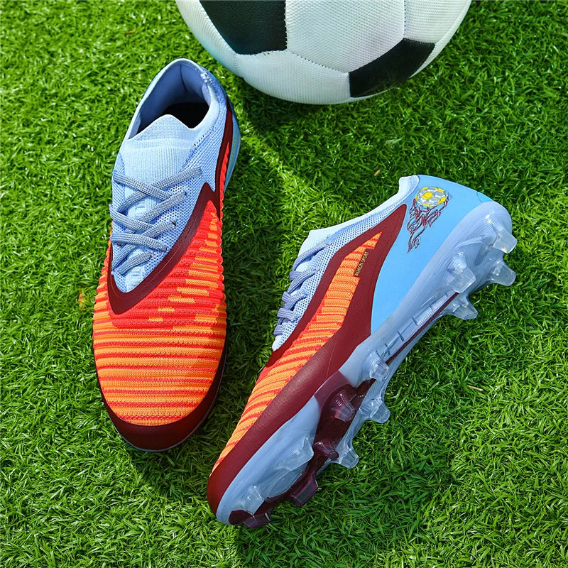 Neue Fußballschuhe für Herren, rutschfeste Fußballschuhe für Erwachsene, Outdoor-Sportschuhe für Jungen, lange Stollen, atmungsaktive und bequeme Trainings- und Wettkampf-Cleats