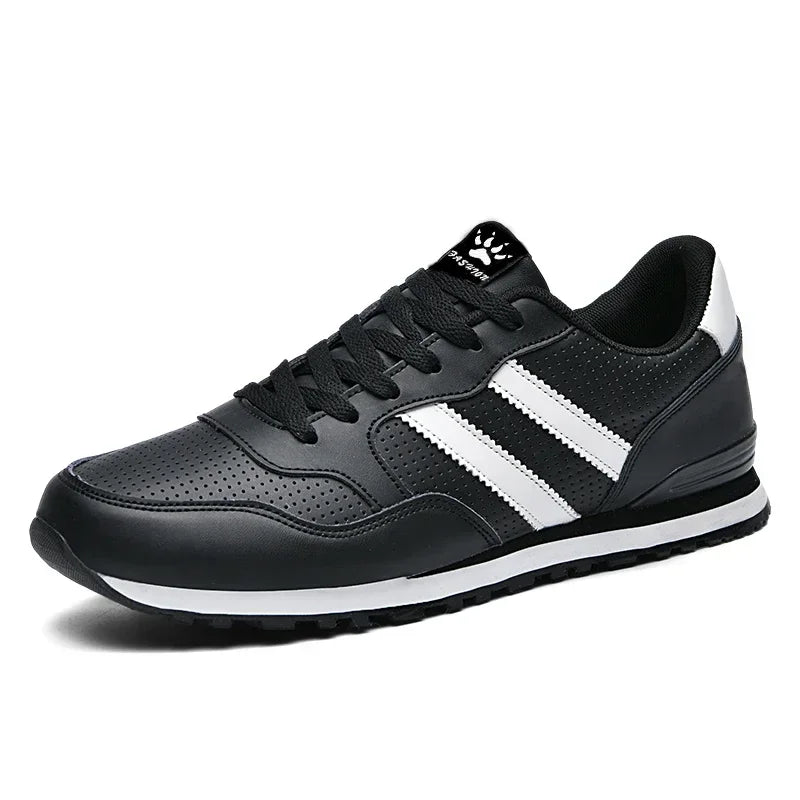 Autumn Sports Shoes Men's Flat Running White Durable Classic Casual Shoes Low Cut Trendy  Fashionable Hiking and Walking Shoes