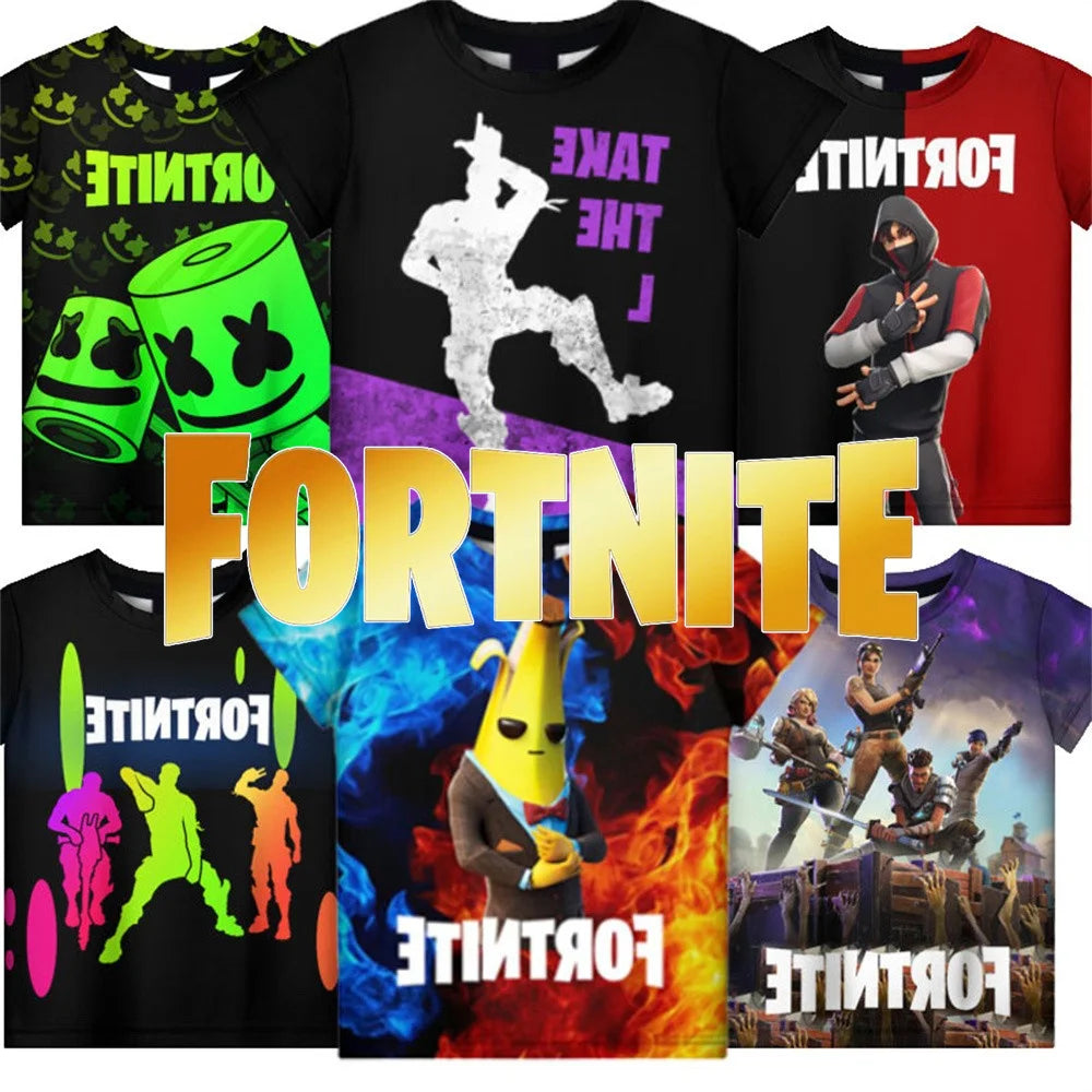 Red Jade Fortnite Anime Battle Royale 3D T-Shirt for Men Women Kids - Pelly T-Shirt Birthday Gift for Girls And Boys