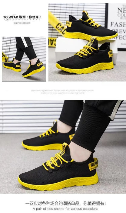 Męskie sneakersy casualowe, lekkie sportowe buty z siateczki na lato, męskie buty outdoorowe z miękką podeszwą, oddychające, wygodne, modne buty do biegania