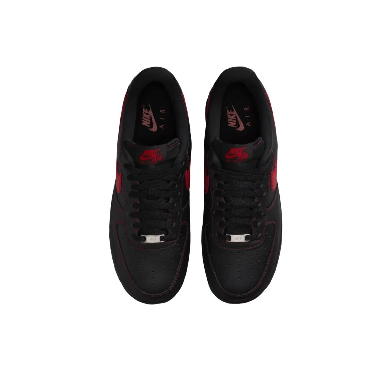POIZON Nike Air Force 1 Breathable Low top Skateboard Shoes Men's Black Red