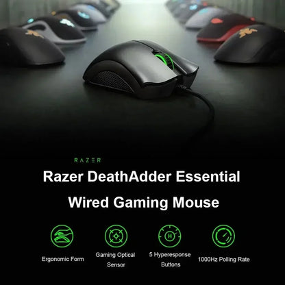 Razer nytårsgave Thunder Snake Viper Mini kablet e-sport-gamingmus til computer og laptop med RGB-lys, til små hænder