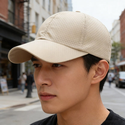 Mütze Herren Frühjahr/Sommer einfarbige Netzmütze Baseballmütze Damen Herbst Koreanische Ausgabe Sonnenschutzmütze Netz atmungsaktive Schirmmütze