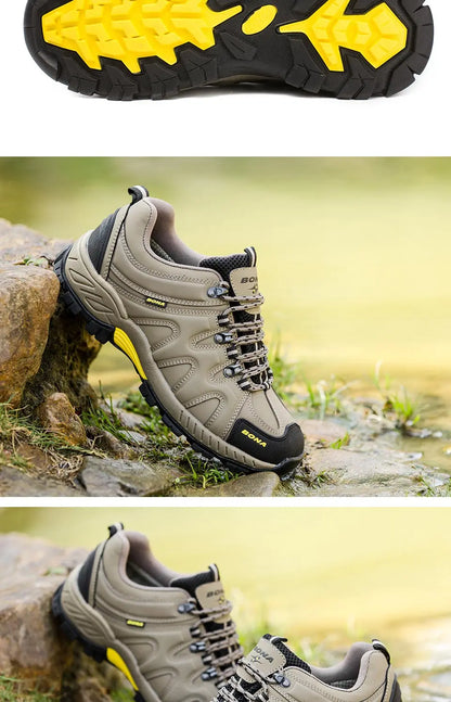 BONA Novedad Estilo Clásico Zapatillas de Senderismo para Hombre con Cordones Zapatillas Deportivas para Hombre Outdoor Jogging Trekking