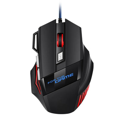 1 db új Hyperspeed USB gamer egér RGB háttérvilágítással, ergonomikus gamer egér, 7D e-sport vezetékes egér laptophoz és gamer PC-hez