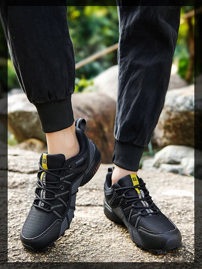 Herenwandelschoenen voor alle terreinen – outdoor sportschoenen van ademend mesh, antislip en slijtvast, voor wandelen en fietsen outdoor