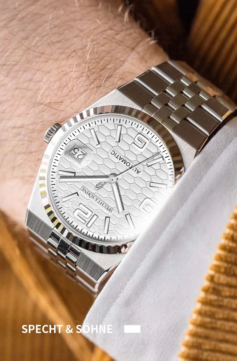 2025 Specht & Söhne Men's Automatic Mechanical Watch Japan Miyota 8215 Movt Stainless Steel Sapphire Crystal Watch reloj hombre