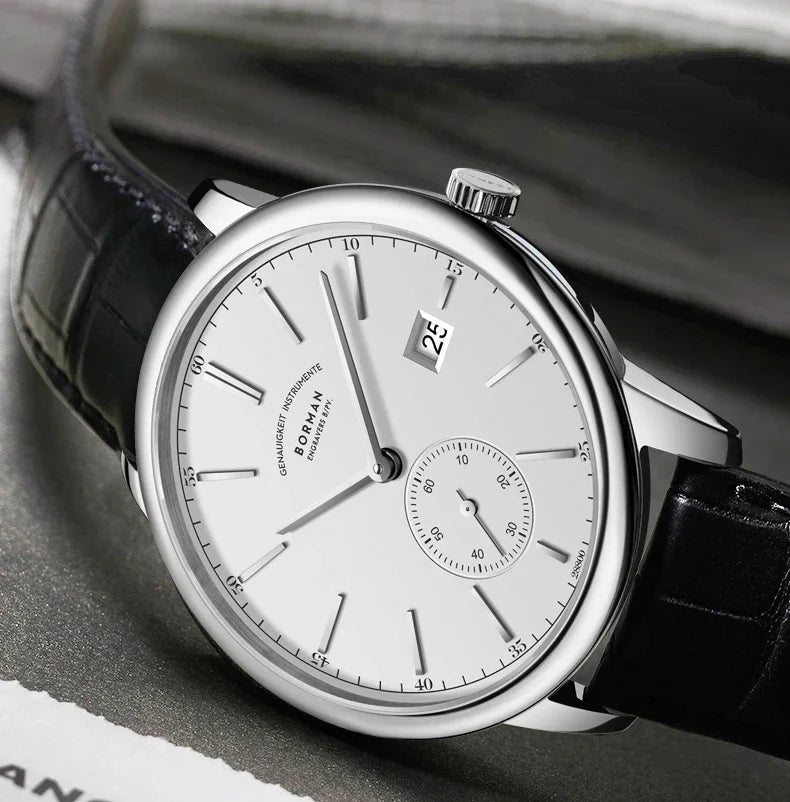 BORMAN BM3817 TOP Watch New 42 Luxury Men Automatic Mechanical Men's Watches Sapphire Ultra-thin 50M Waterproof Sub Dial Clocks