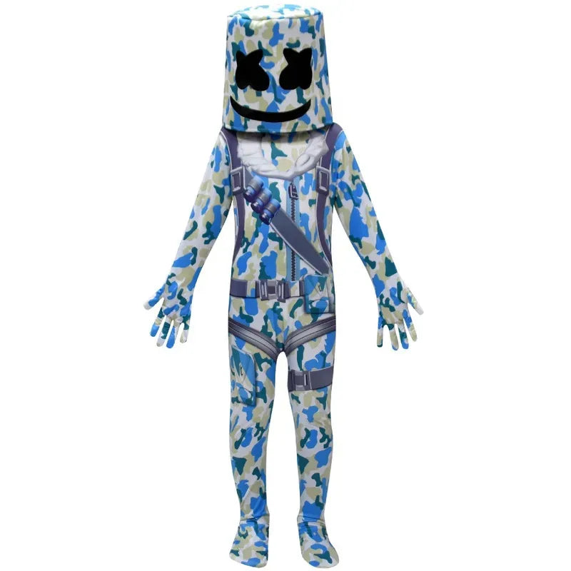 ❤★❤DJ Guerrilla Warfare Costumes Jumpsuits Kids Clown Cosplay Clothes Halloween Christmas Costume Party Game Cos Fortnite Co★♥★
