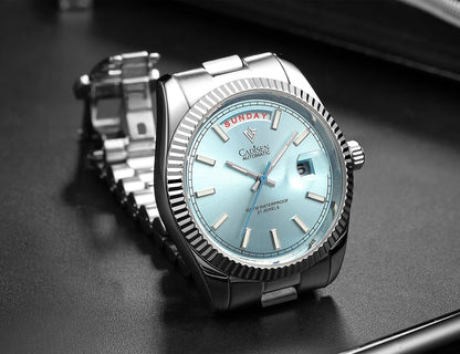CADISEN DD40 Herrenuhr – luxuriöse Automatikuhr für Herren, AR-Saphirglas, mechanische Armbanduhr für Herren, 10Bar, MIYOTA 8285 Uhrwerk, neu 2023
