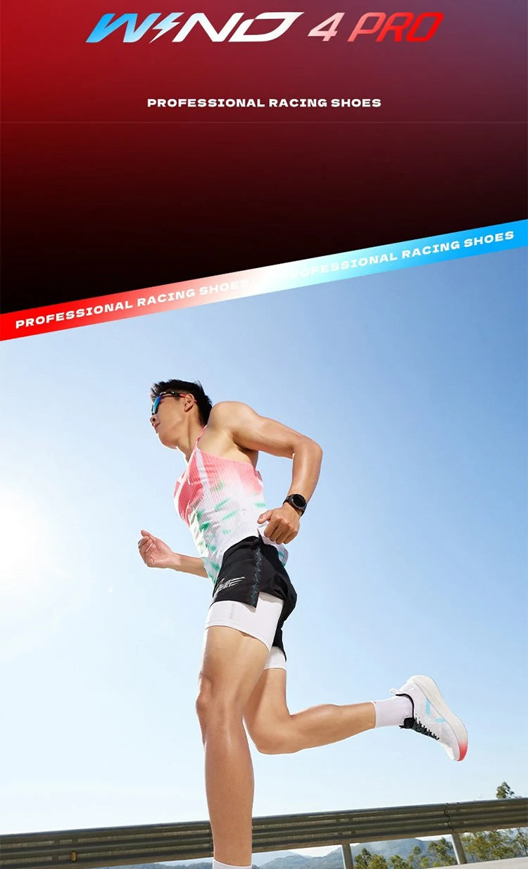 QIAODAN WIND 4PRO Carbon Plate Marathon Shoes Men Professional Racing Sneakers 2026 Breathable Running Sports Shoes QDB023262291