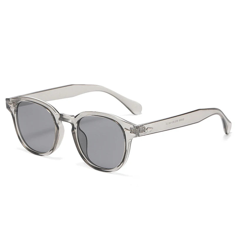 JNPCXI Quality New Retro Round Sunglasses Women Fashion Rivets Decoration Shades UV400 Men Punk Leopard Sun Glasses