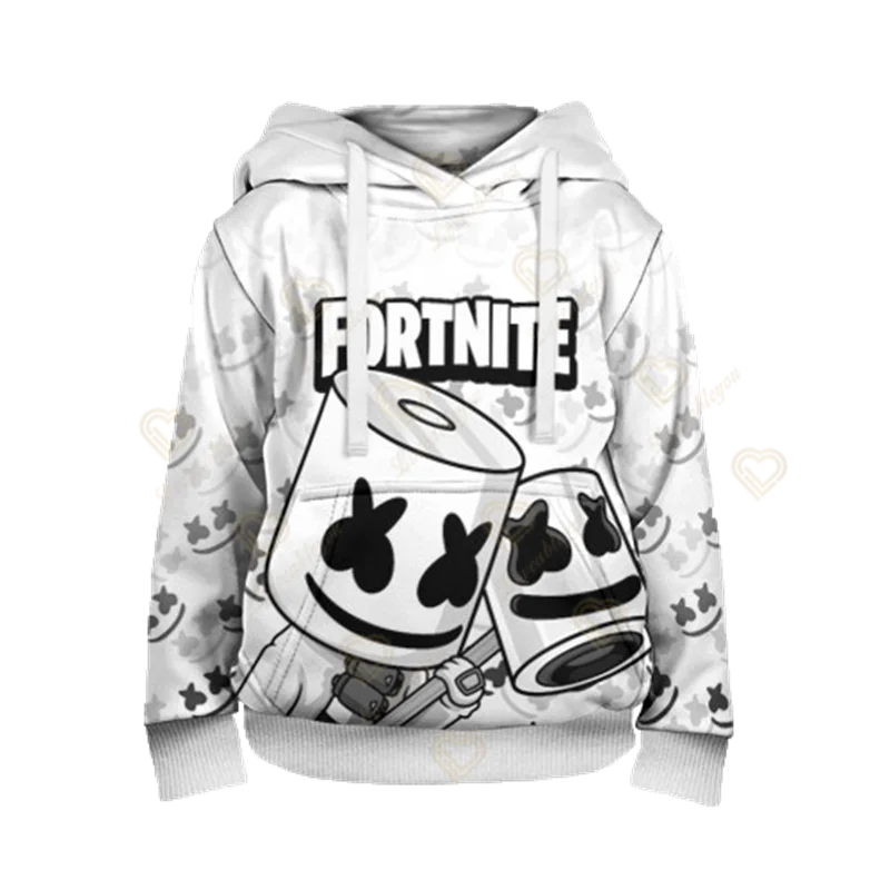 Fortnite Boys Cool Heroes Cosplay Hoodie Cartoon Sweatshirt Kid Clothes Spring Autumn Baby Coat Children Hooded Jacket