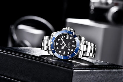 PAGANI DESIGN Men Automatic Mechanical Watch PD1661 8215 Dive Stainless Steel Waterproof Clock Sapphire Reloj Hombre